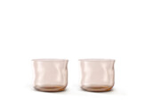 Set 2 Swirl S tumblers terracotta