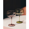 Set 2 Swirl coupes bordeaux
