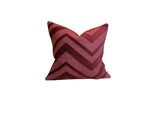 Kussen Agnes burgundy 50x50cm incl. vulling