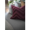 Kussen Agnes burgundy 50x50cm incl. vulling
