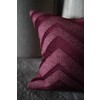 Kussen Agnes burgundy 50x50cm incl. vulling