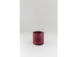 Theelicht S albast bordeaux  9cm