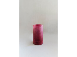 Theelicht M albast bordeaux hoog 15cm