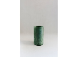Theelicht M albast groen hoog 15cm