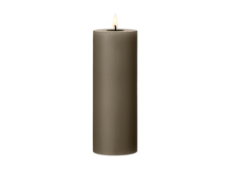Led cilinderkaars h20cm caviar 77