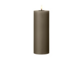 Led cilinderkaars h20cm caviar 77