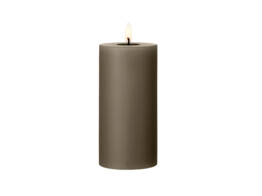 Led cilinderkaars h15cm caviar 77