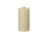 Led cilinderkaars h15cm pale ginger 14