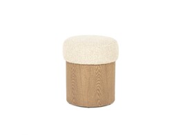 Poef George beige flou