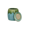 SHISO pot met deksel steengoed 11 x h13 cm aqua