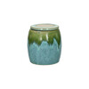 SHISO pot met deksel steengoed 11 x h13 cm aqua