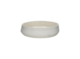 PUNCH kom keramiek 31 x h8 cm wit