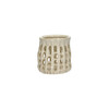 NERIDA windlicht steengoed 11 x h11cm beige