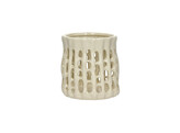 NERIDA windlicht steengoed 15 8 x h16 cm beige