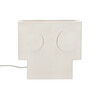ECLIPSE tafellamp steengoed L 28 x W 10 x H 27 cm wit