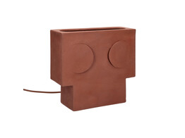ECLIPSE tafellamp steengoed 28 x 10 x h27 cm terracotta