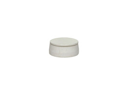 PUNCH pot met deksel keramiek DIA 11 5 x H 5 cm wit