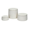 PUNCH pot met deksel keramiek DIA 16 x H 9 cm wit