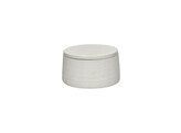 PUNCH pot met deksel keramiek DIA 16 x H 9 cm wit