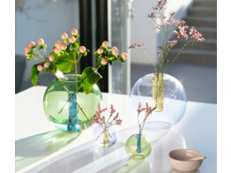 Bubble vase mini green blue