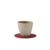Glass mat circle nupo red