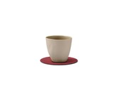 Glass mat circle nupo red