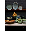 70s ceramics side plate fleck per stuk