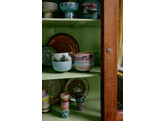 70s ceramics noodle bowl verdigris