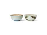 70s ceramics ramen bowls minimalist set of 2