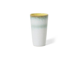 70s ceramics latte mug petal