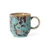 70s ceramics cafe mug patina