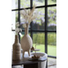Vaas deco h42cm Sesto keramiek mat creme