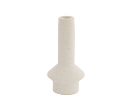 Kandelaar h20 5 cm matt creme