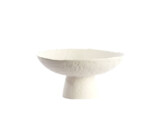 Schaal op voet dia 31cm creme