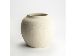 Cote Rotie vaas 28x24 cm  beige
