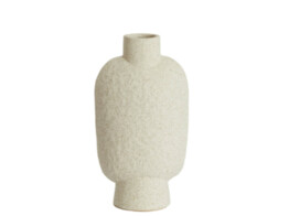 Vaas deco h28 5 cm matt creme