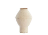 Vaas deco h41cm glazend taupe