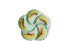 70s ceramics snack tray glint