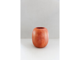 Theelicht L ovaal albast terracotta 22cm
