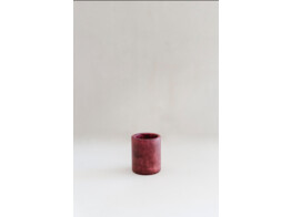 Theelicht XS albast bordeaux 5cm