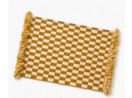 Riviera placemat damier geel