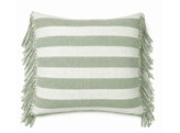 Riviera stripe kussen groen 60x60cm
