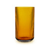 Lyngby vase H31 amber mondgeblazen