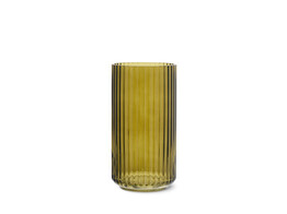 Lyngby vase H20 5 olive green