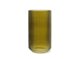 Lyngby vase H31 olive green