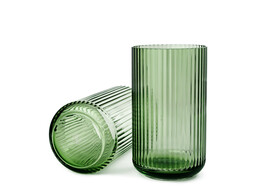 Lyngby vase H25 green mondgeblazen