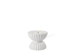 Lyngby tura tealight holder 8cm white