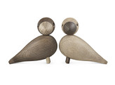 Lovebirds oak set van 2