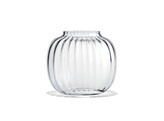 Primula oval vase clear H12 5