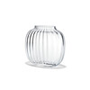 Primula oval vase clear H12 5